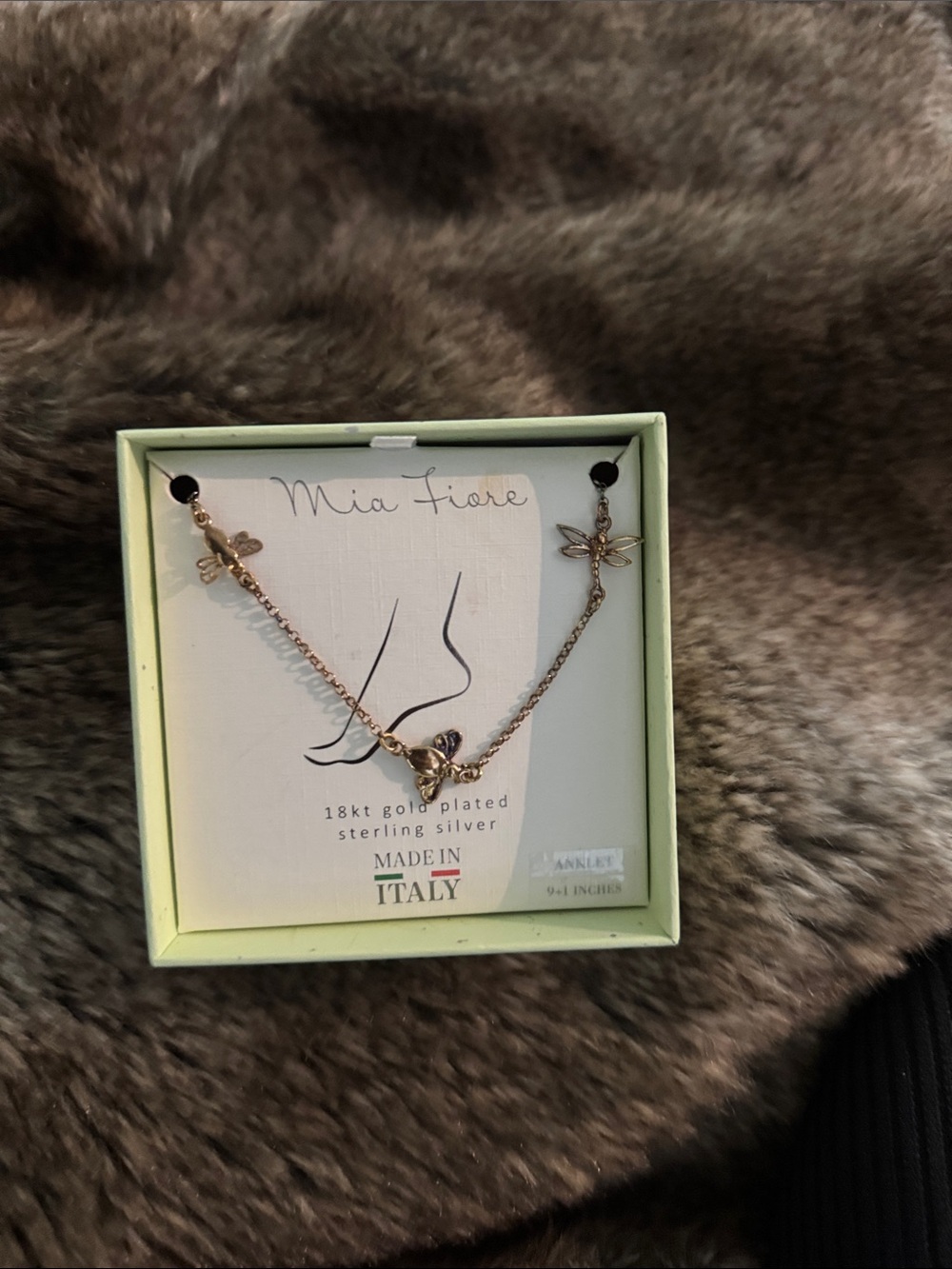 18kt Gold-Plated Dragonfly Necklace - Gold